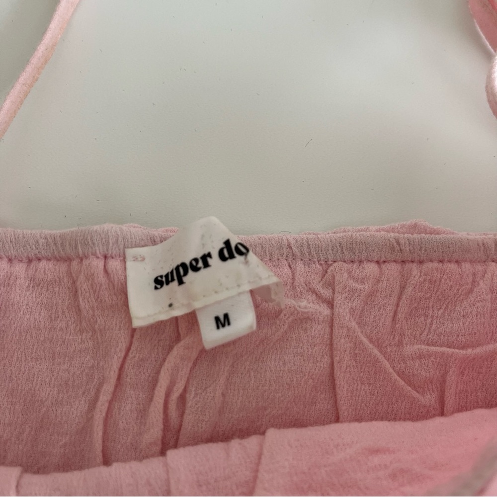 Jenna Ruffle Smock Top Baby Pink - Picture 5 of 6